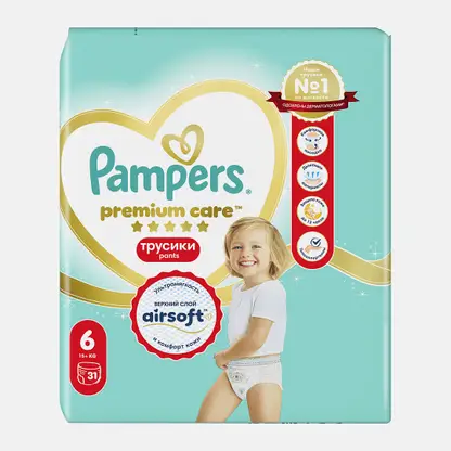 Трусики Pampers Premium Care 6 Extra Large 15+ 31шт