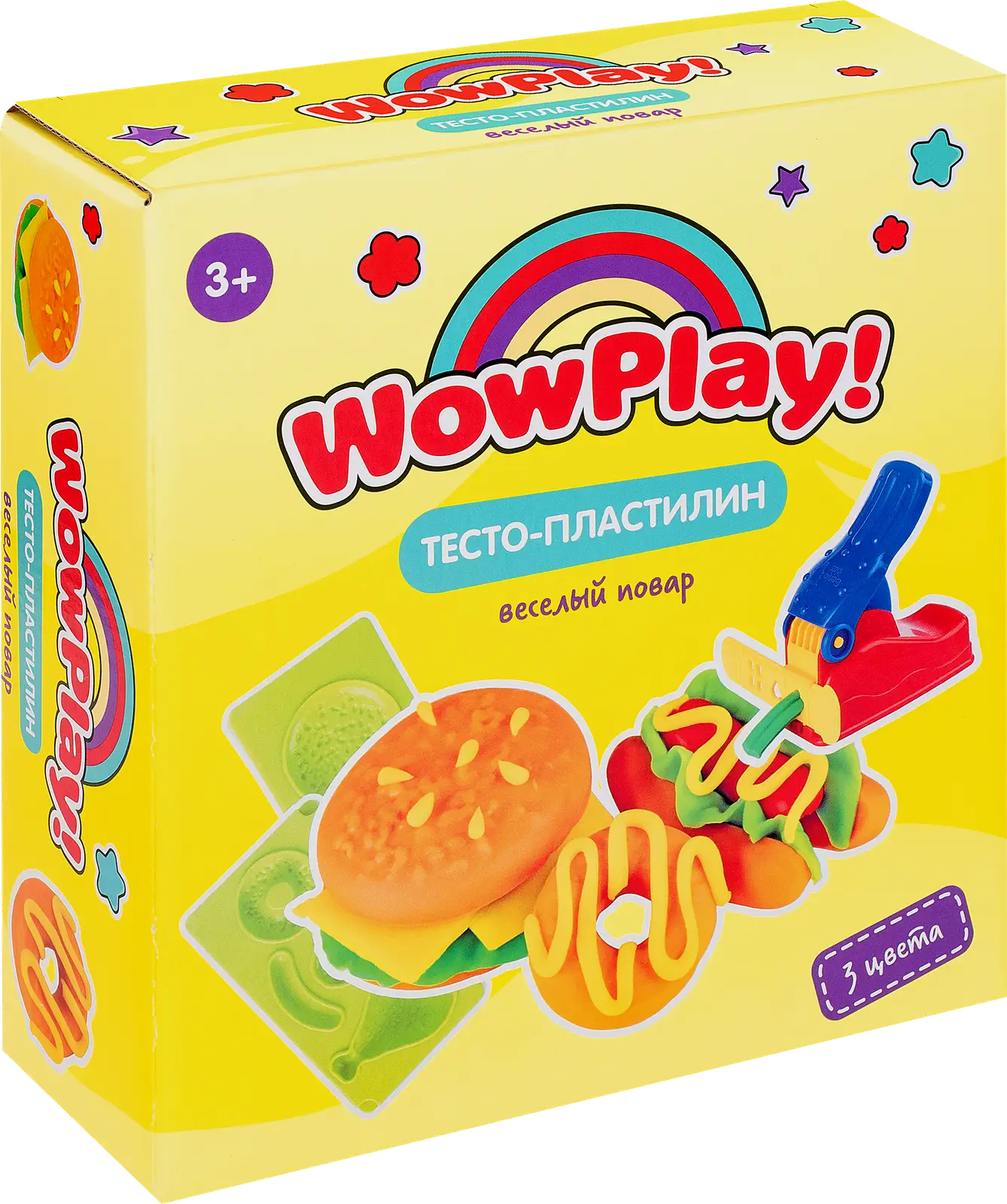Набор для детской лепки Wow Play Веселый повар TA2064 215г 18*19*6.5см