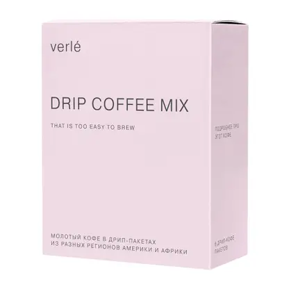 Изображение товара Молотый кофе Drip Coffee Mix в дрип-пакетах Verle 6шт