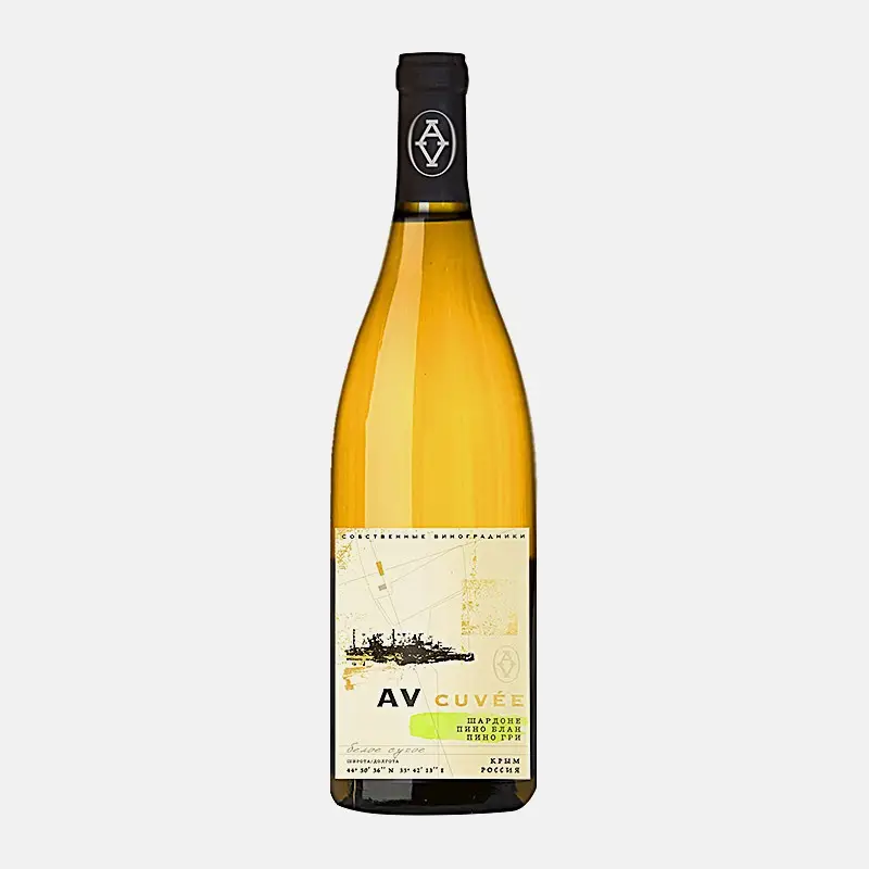 Изображение товара Вино Долина Альмы Пино блан шардоне белое сухое 13.5% 750 мл