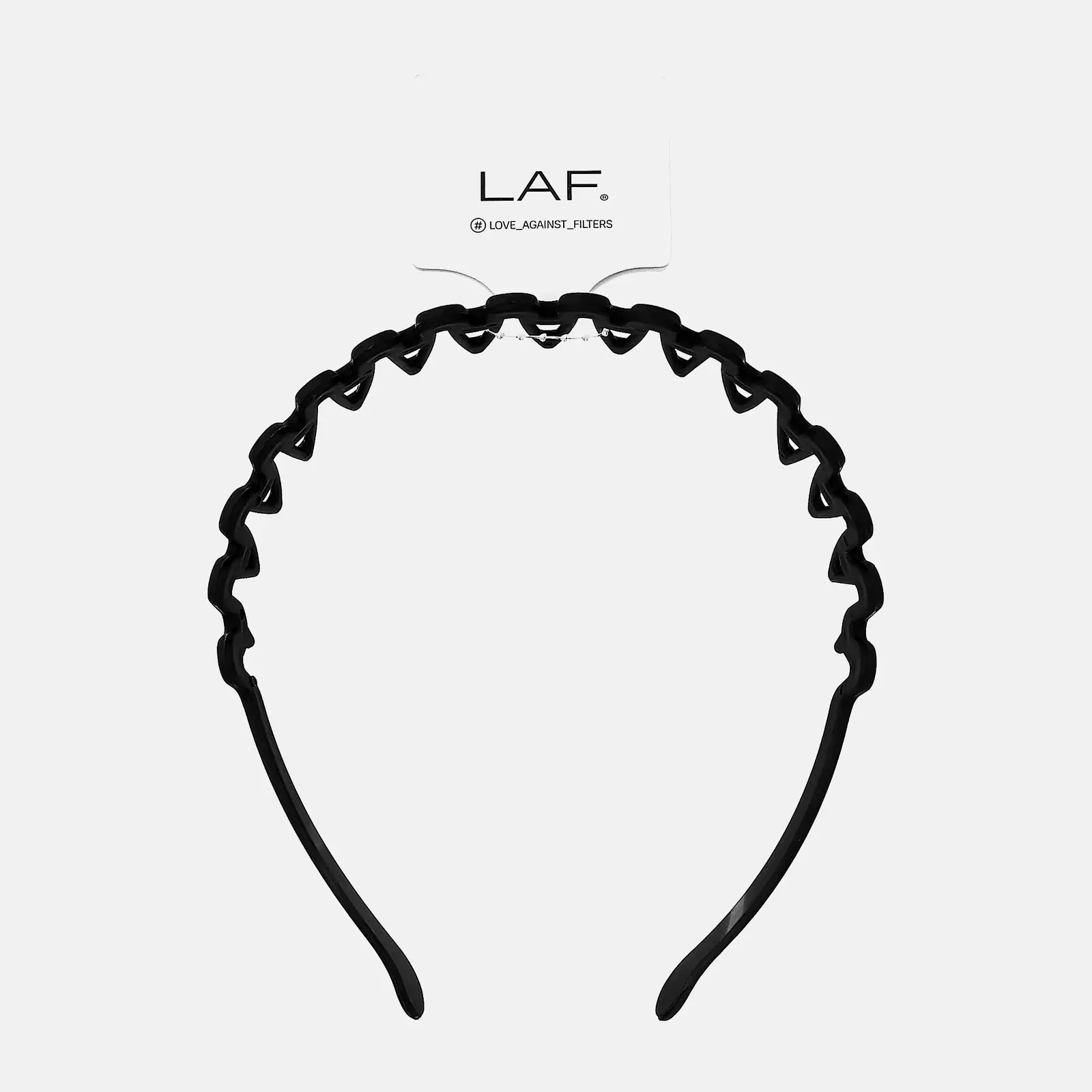 Ободок LAF с зубчиками черный soft-touch