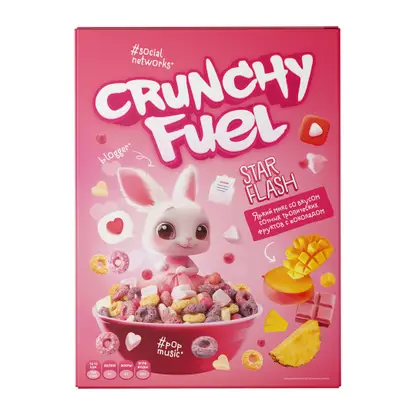 Изображение товара Готовый завтрак Crunchy Fuel Микс сочных тропических фруктов с шоколадом 200г