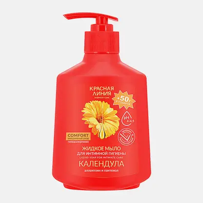 Жидкое мыло для интимного ухода Календула Красная Линия 300г