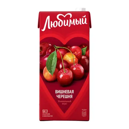 Изображение товара Напиток Любимый Яблоко вишня черешня 1.93л