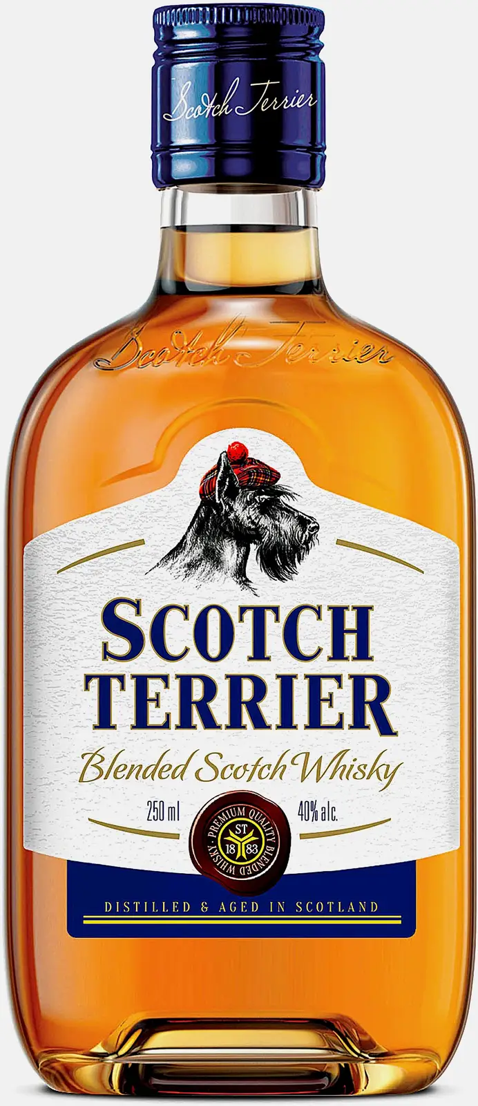 Изображение товара Виски Scotch Terrier 40% 250 мл - качественный алкоголь с фруктовыми нотами