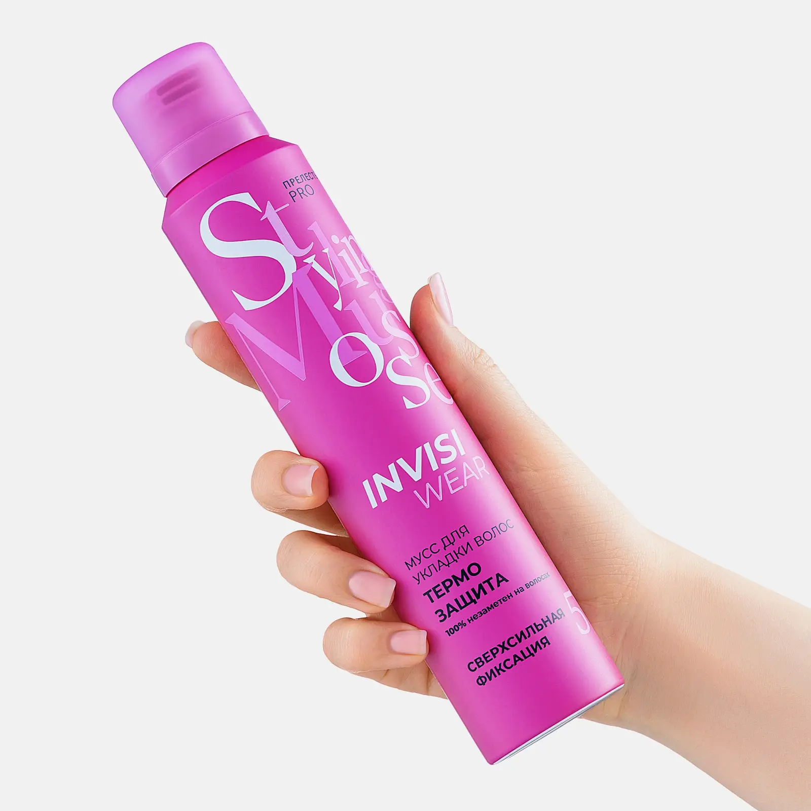 Пенка для волос Термозащита сильная фиксация Прелесть Professional 200мл