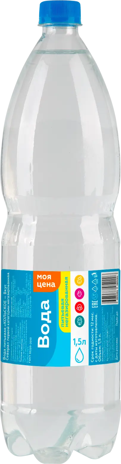 Изображение товара Вода Моя цена питьевая негазированная 1.5л