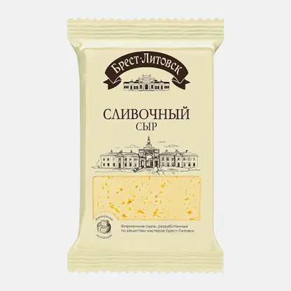 Сыр полутвердый сливочный Брест-Литовск 50% 180г