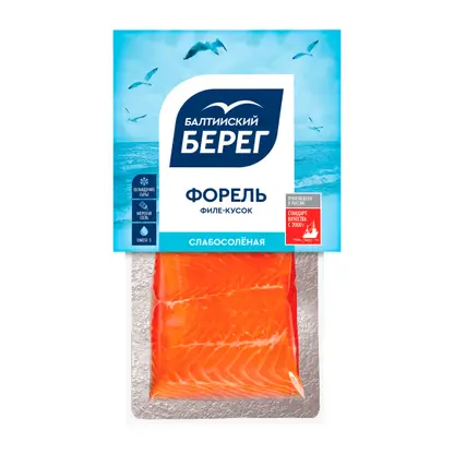 Изображение товара Форель Балтийский берег слабосоленая кусок 200г