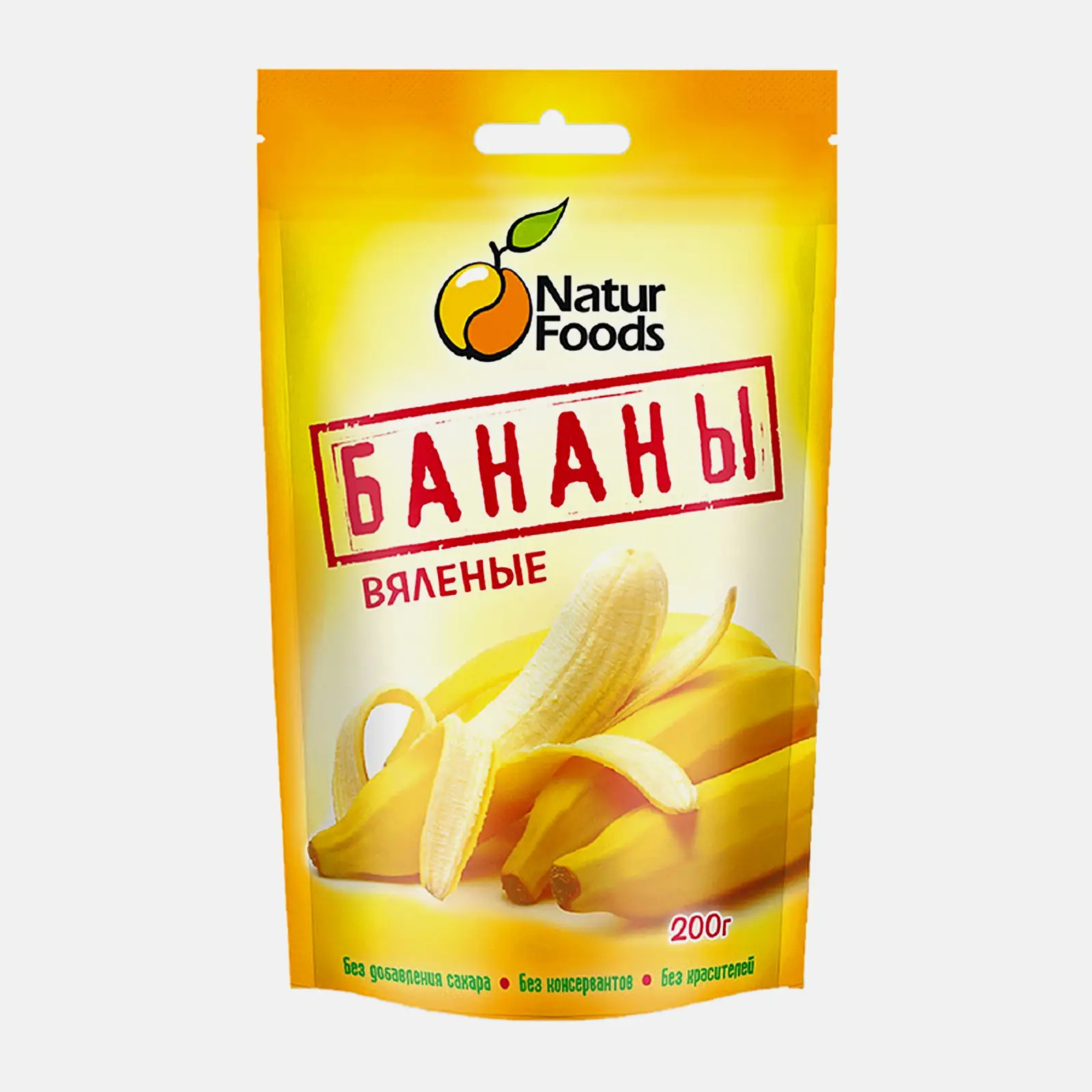 Изображение товара Вяленые бананы Natur Foods 200г - натуральный сладкий перекус