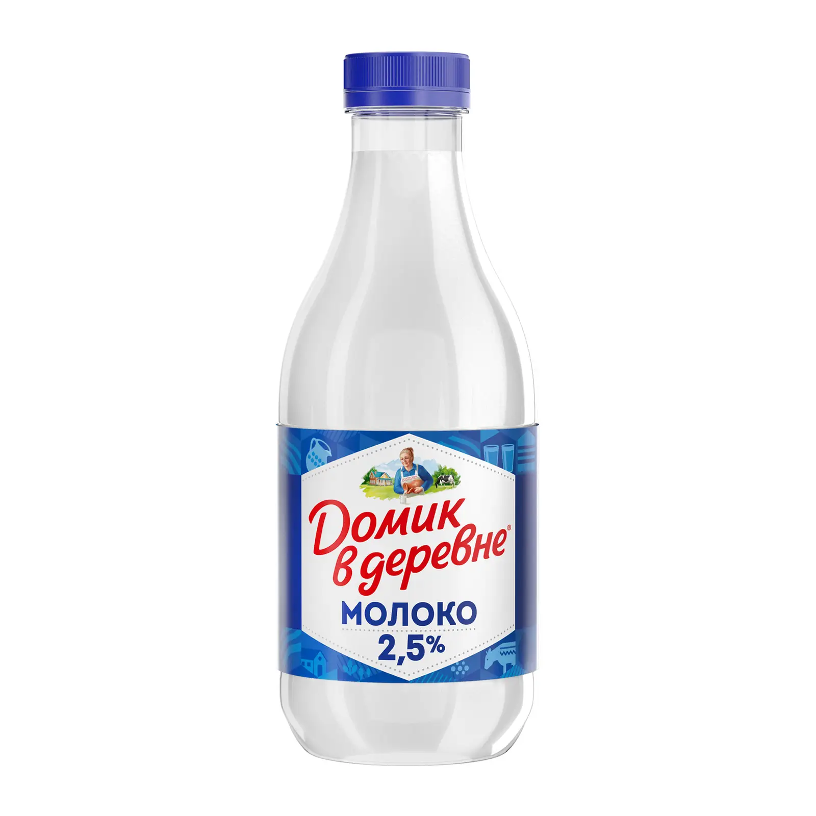Изображение товара Молоко Домик в деревне пастеризованное 2.5% 930мл