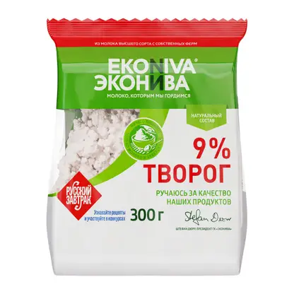 Изображение товара Творог Эконива 9% 300г