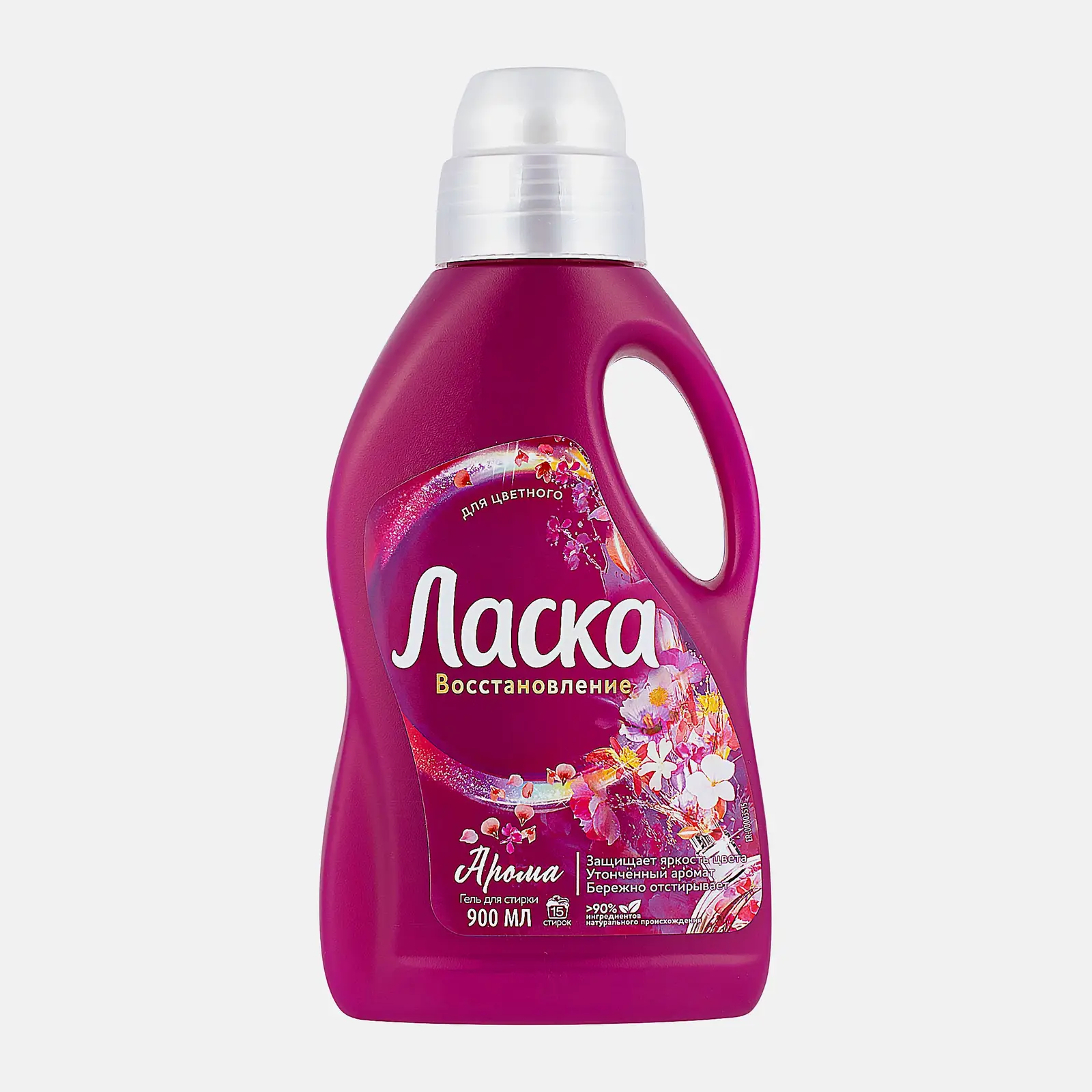 Гель для стирки Ласка Восстановление Арома жидкое средство 15 стирок 900мл