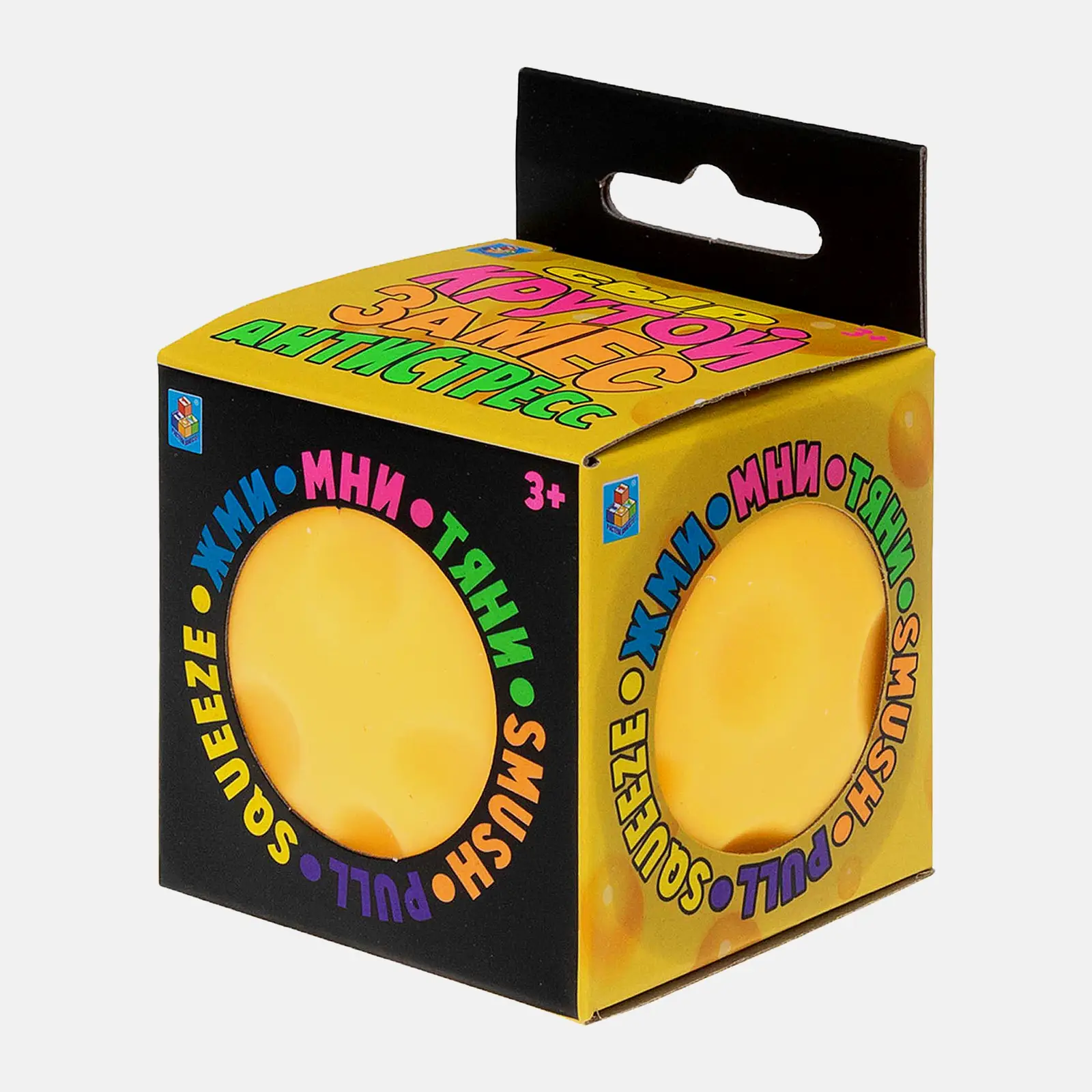 Игрушка-жмяка Крутой замес Сыр в кубе 1Toy в ассортименте