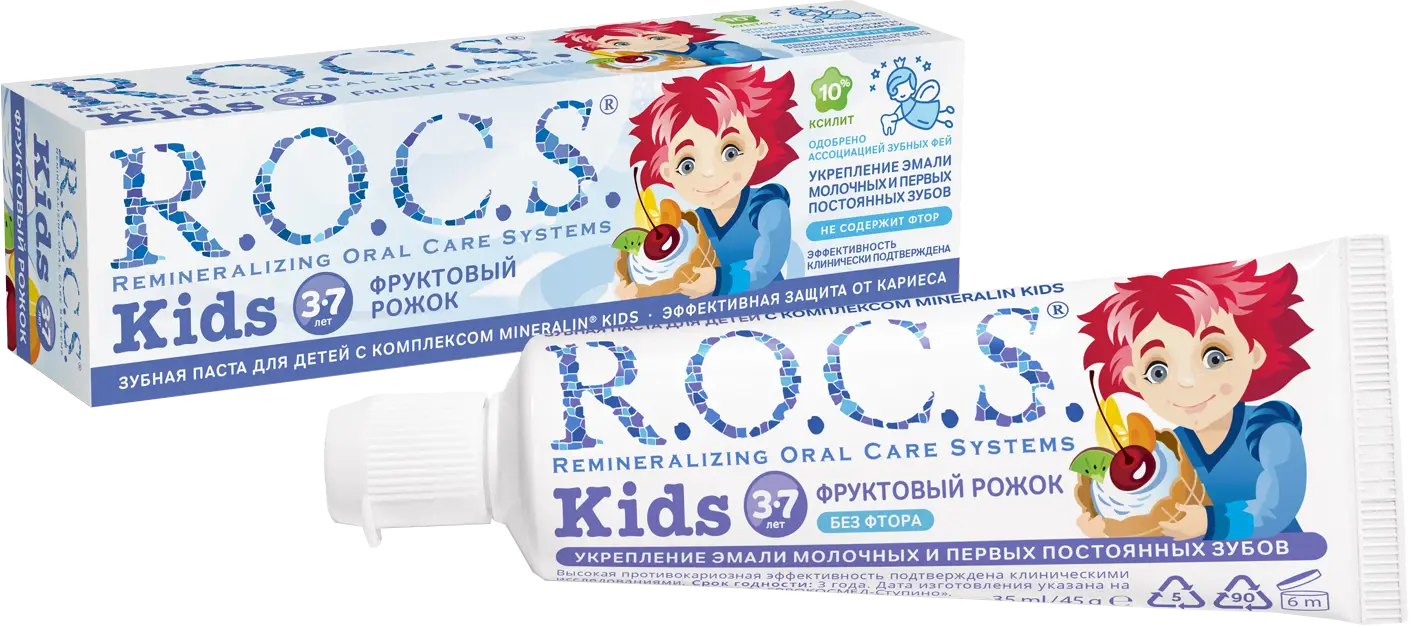 Зубная паста R.O.C.S. Фруктовая детская 45г