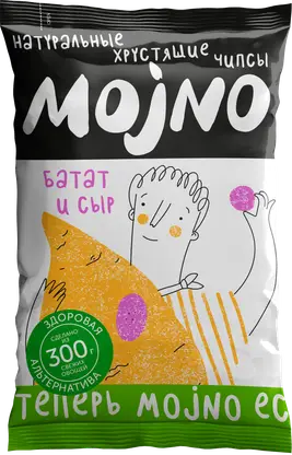 Изображение товара Чипсы из батата с сыром Чеддер Mojno 75г