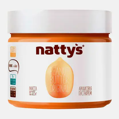 Паста Original Арахисовая Nattys 325г