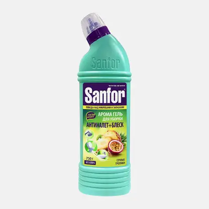 Чистящее средство для сантехники Сочные тропики Aroma WC Sanfor 750мл