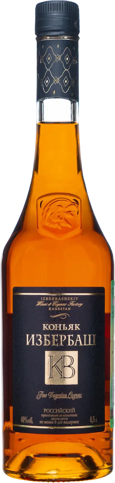 Изображение товара Коньяк Избербаш КВ выдержанный 40% 500мл в подарочной коробке