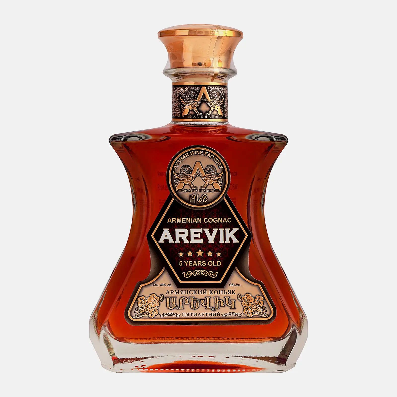 Изображение товара Коньяк Аревик 5 лет 40% 500мл - армянский коньяк