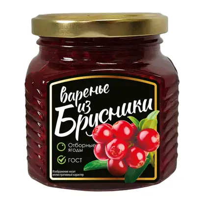 Изображение товара Варенье брусничное 330г