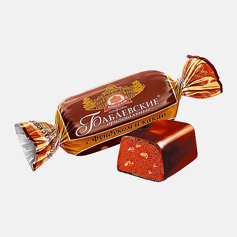 Конфеты Бабаевские Оригинальные с фундуком и какао
