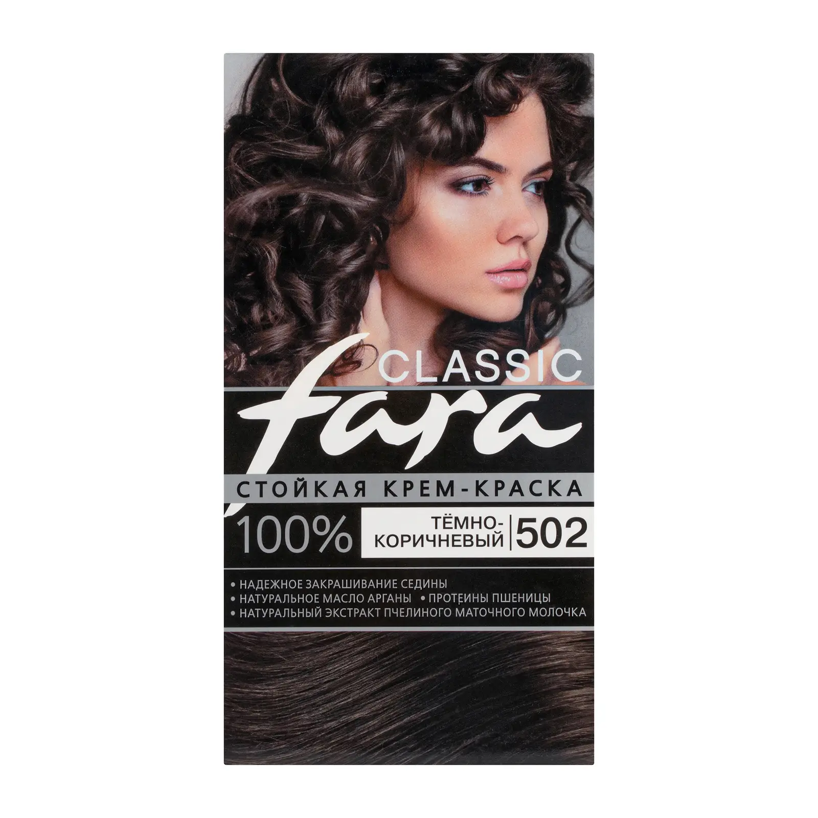 Крем-краска для волос Fara Classic 502 Темно-коричневый