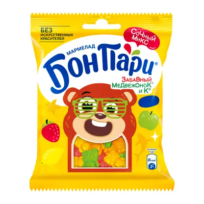 Изображение товара Мармелад жевательный Забавный медвежонок Бон Пари 75г