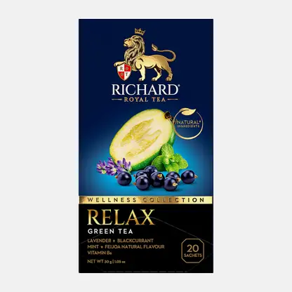 Чай зеленый Richard Functional Relax Лаванда-мята 20пак