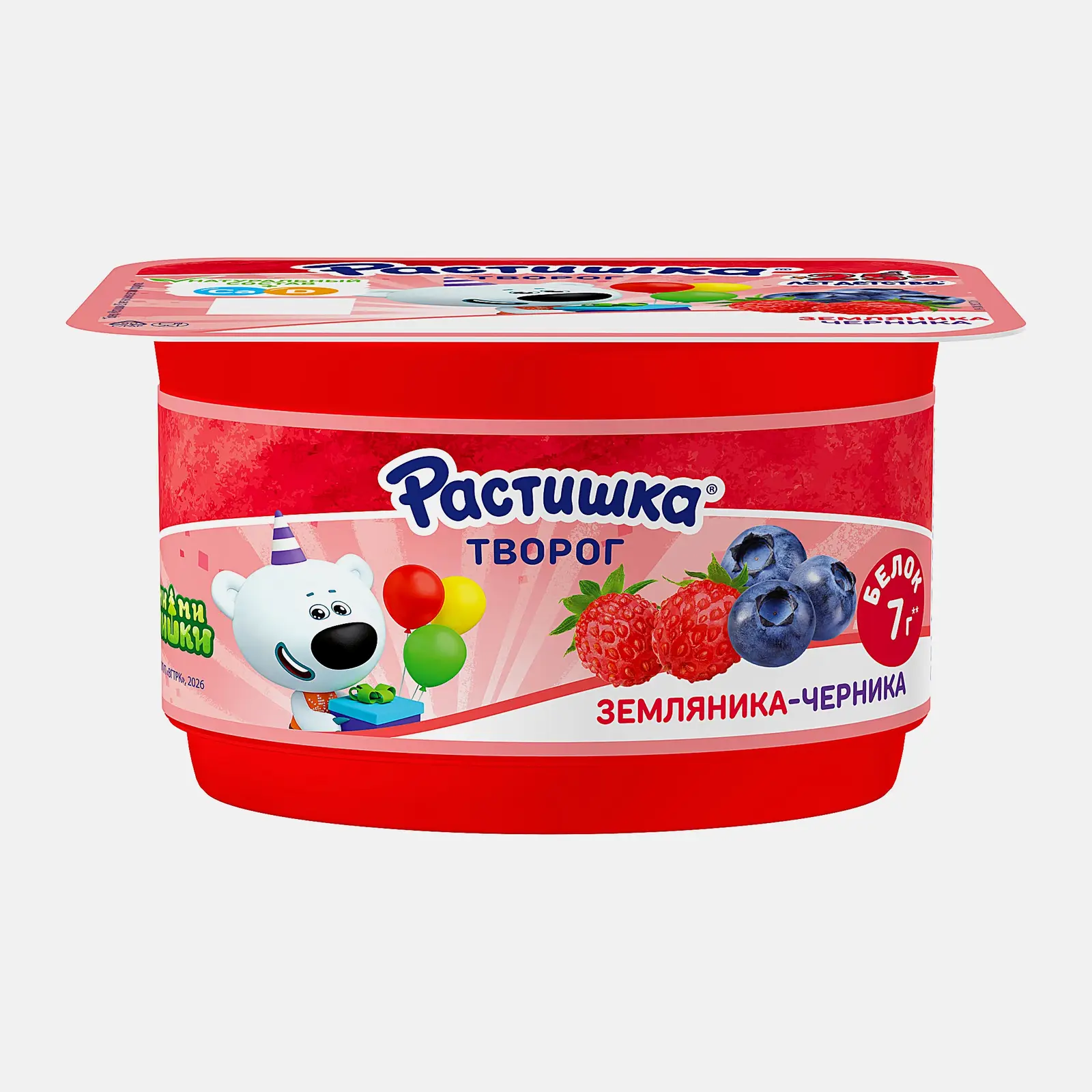 Творог земляника-черника Растишка 3.5% 110г