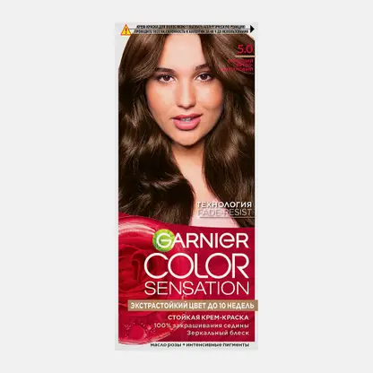 Краска для волос Garnier Color Sensation 5.0 Сияющий светло-каштановый 114мл