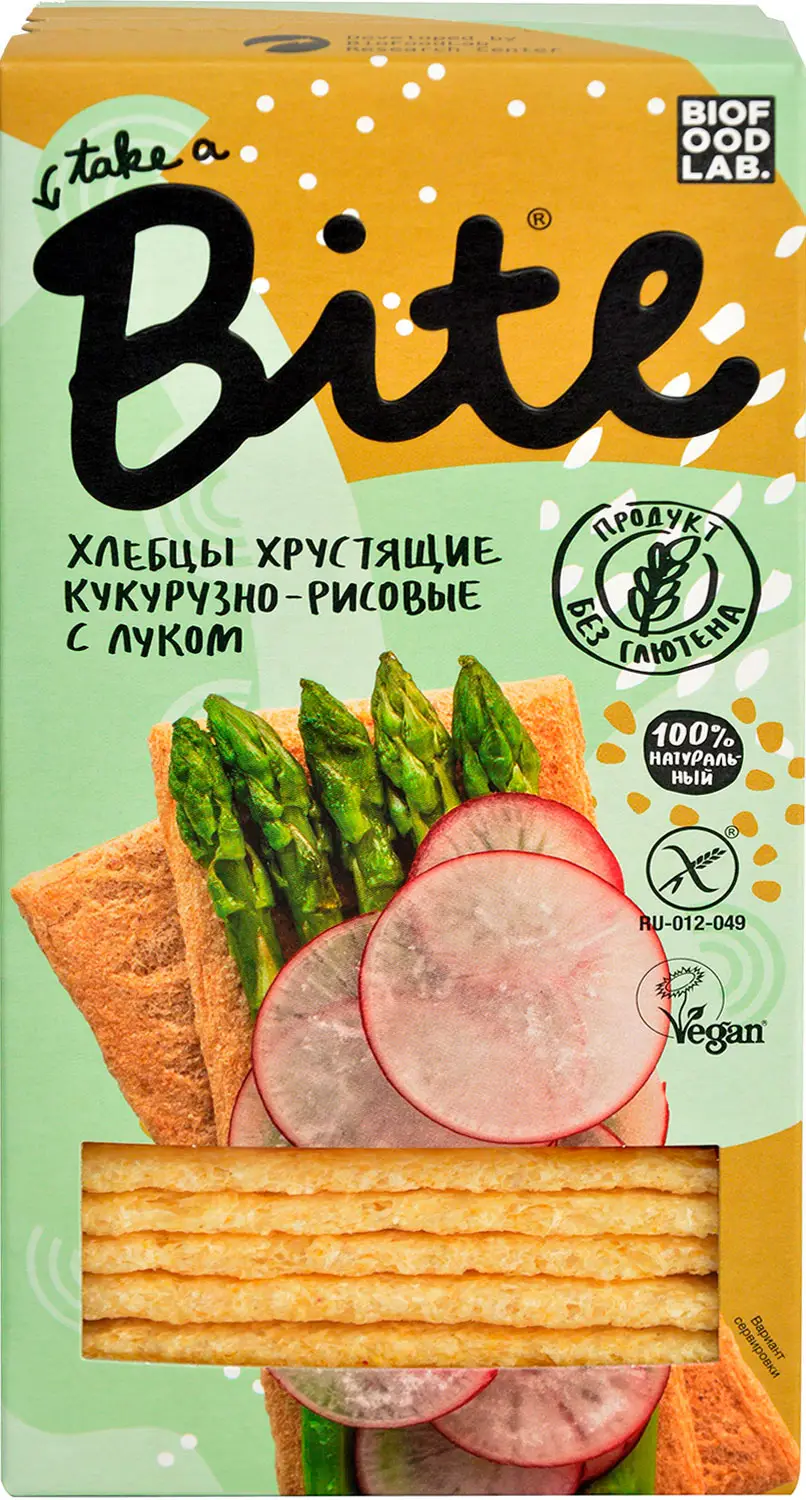 Хлебцы Take a Bite Кукурузно-рисовые с луком 150г — в каталоге на сайте  сети Магнит | Краснодар