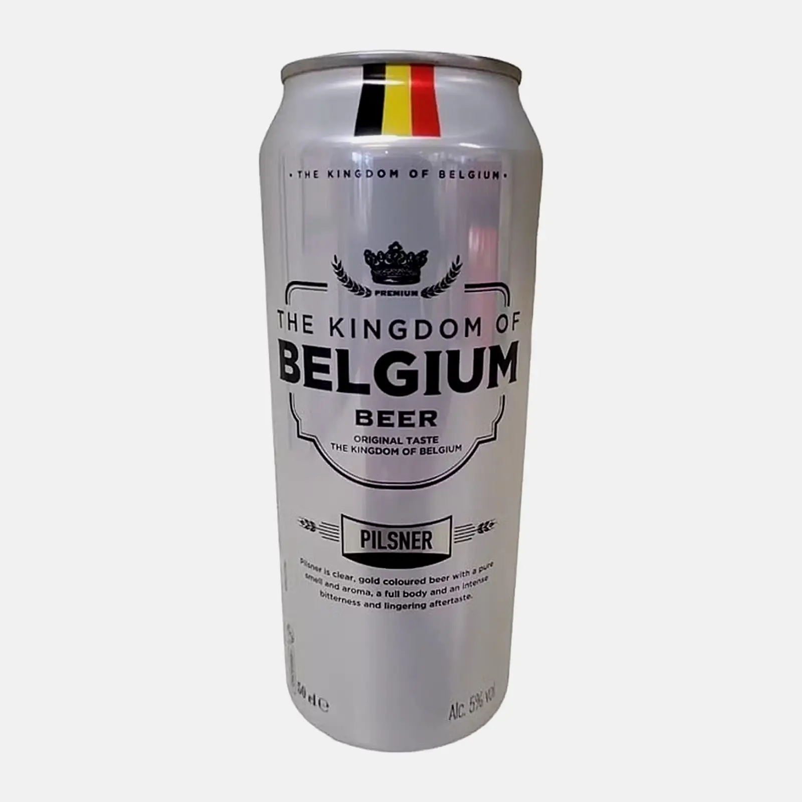 Изображение товара Пивной напиток Kingdom Of Belgium Pilsner 5% 500мл