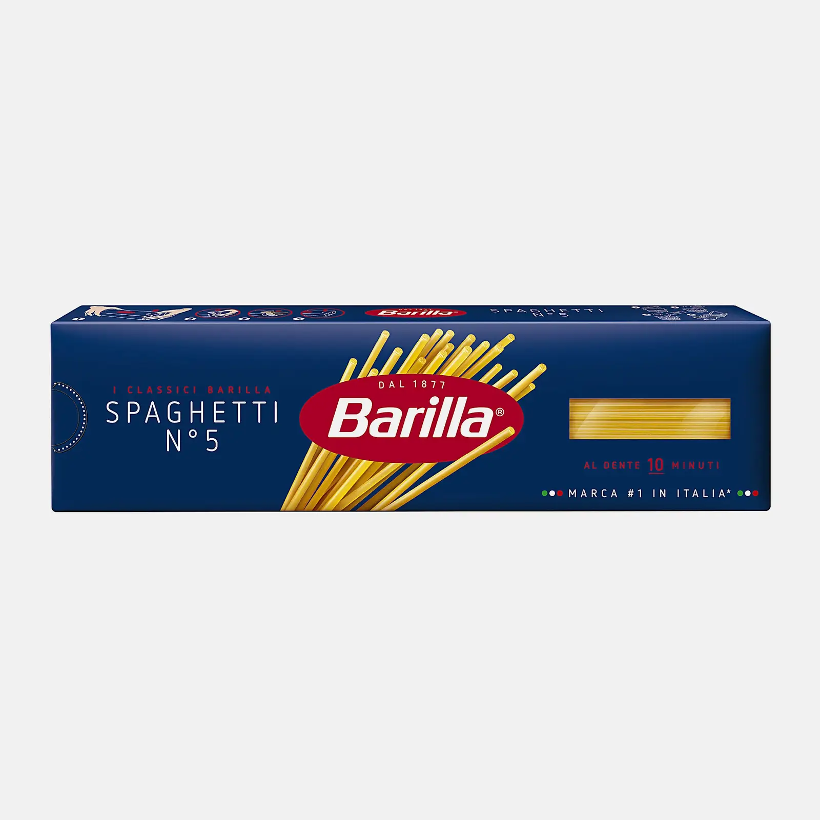 Изображение товара Макароны Barilla Spaghetti №5 450г - высококачественные спагетти