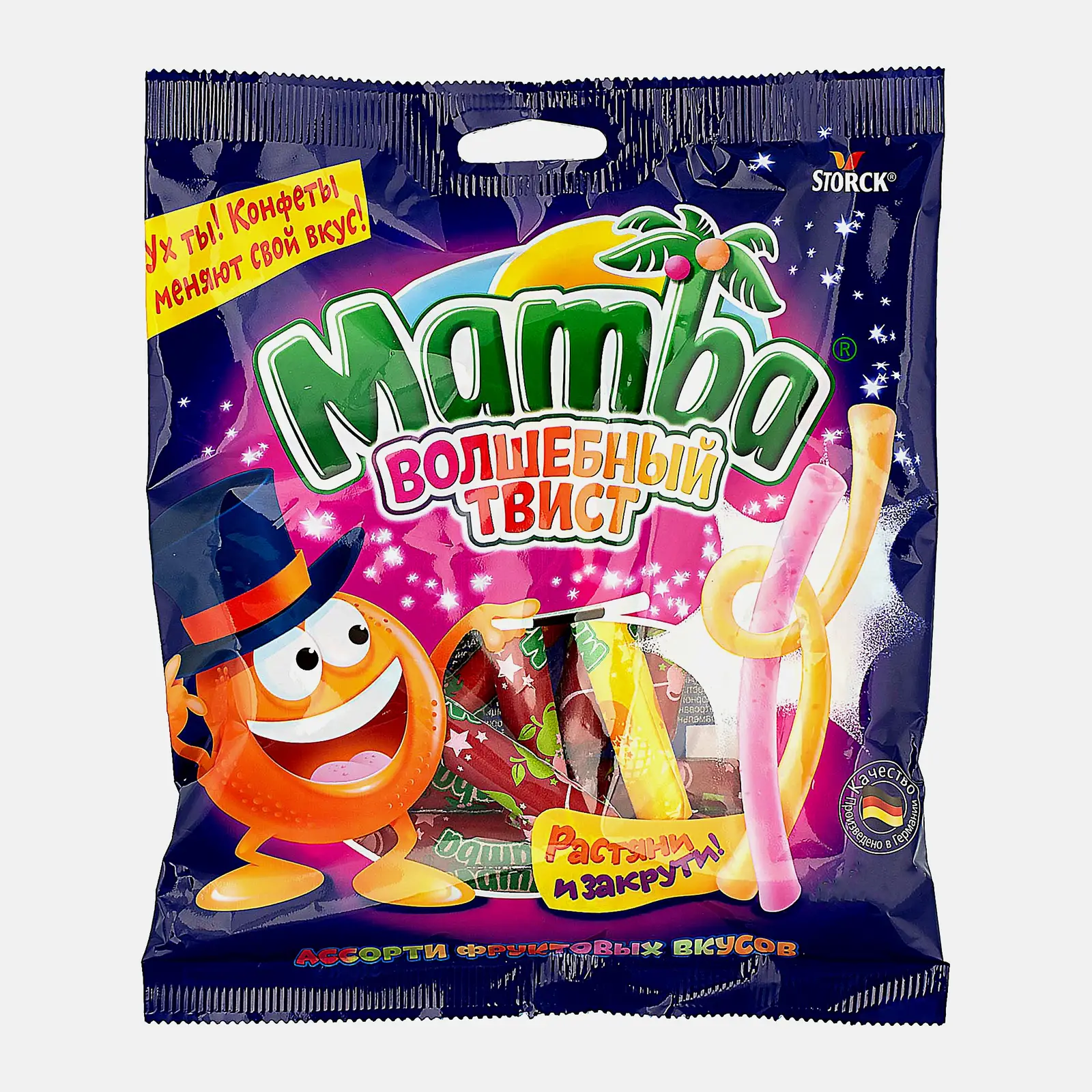 Жевательные конфеты Волшебный твист Mamba 150г Жевательные конфеты Волшебный твист Mamba 150г