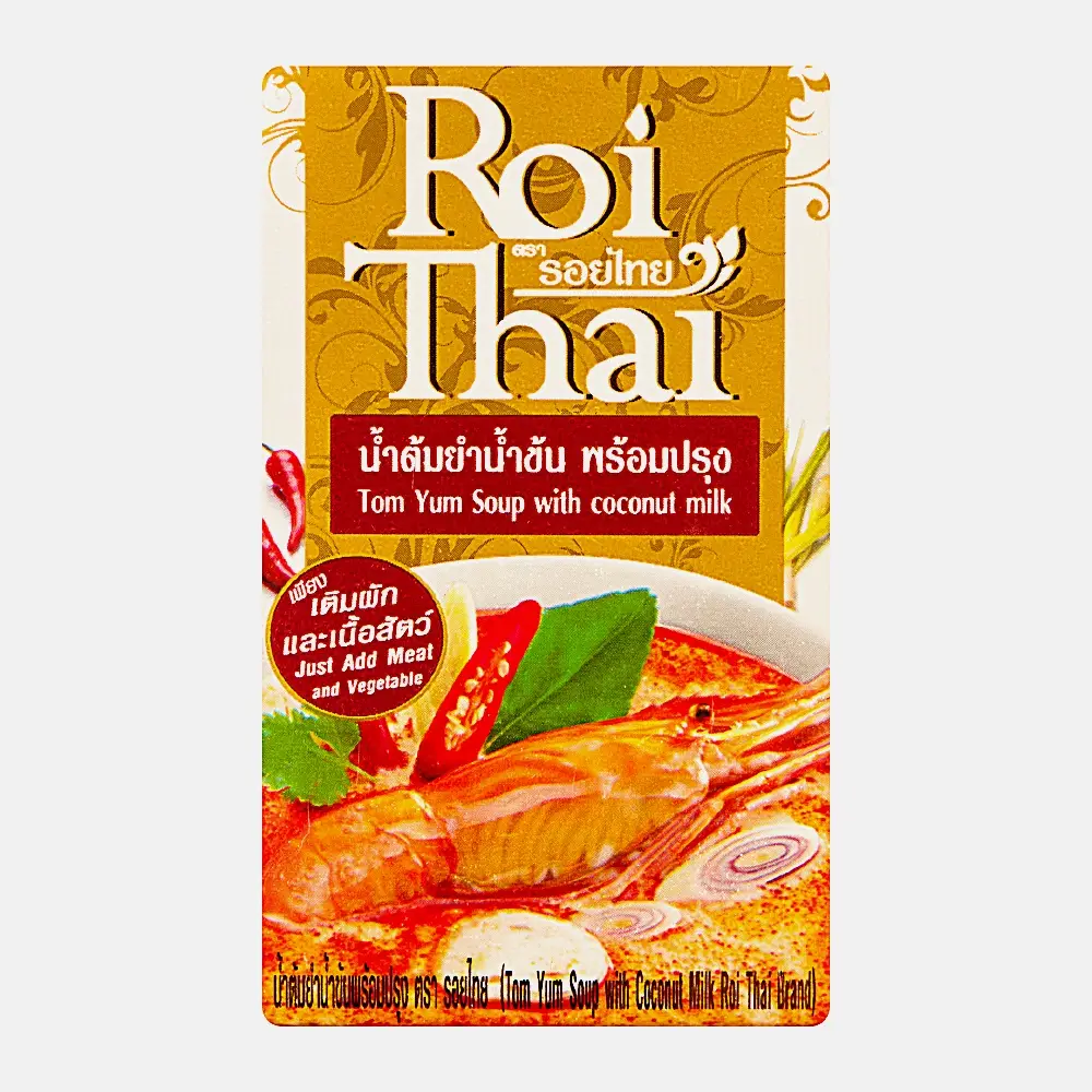 Изображение товара Основа для тайского супа Том Ям Roi Thai 250мл натуральный бульон для азиатских блюд