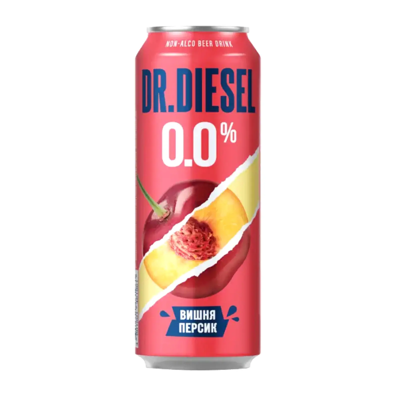 Пивной напиток Dr Diesel Вишня и Персик безалкогольное 0.5% 430мл — в ...