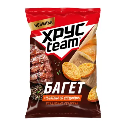 Изображение товара Багет со вкусом Телятина со специями Хрустеам 60г