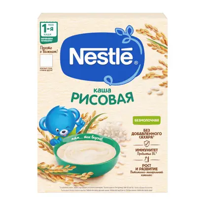 Изображение товара Каша Nestle рисовая безмолочная 200г