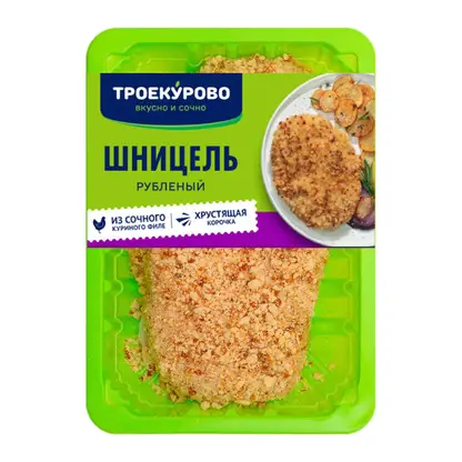 Изображение товара Куриный шницель Троекурово 350г быстрое и вкусное мясное блюдо