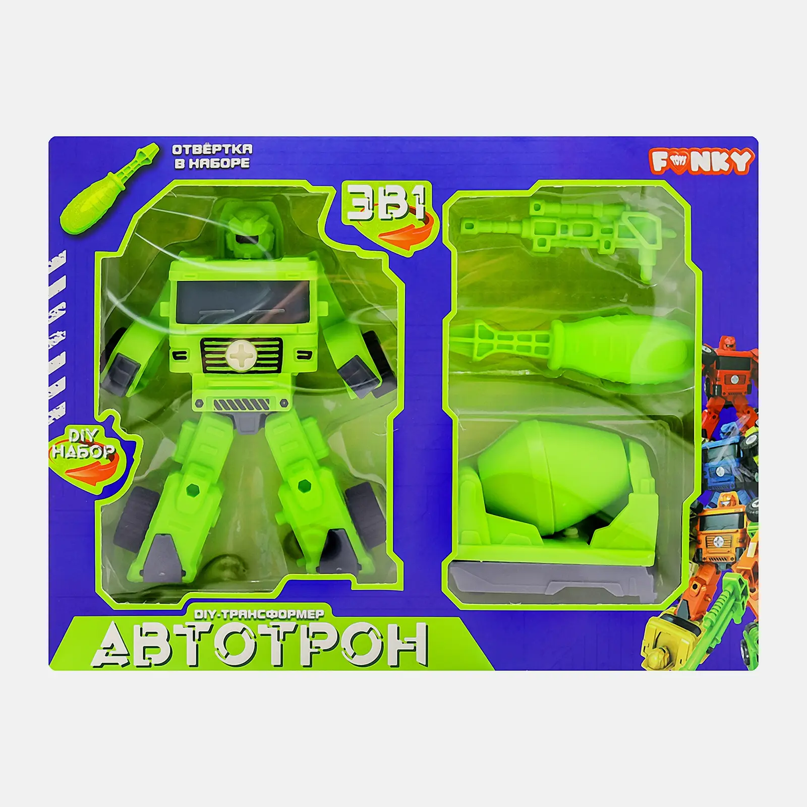 Робот-трансформер Funky Toys 20см в ассортименте - фото 3