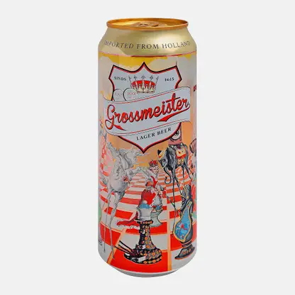 Пиво Grossmeister светлое фильтрованное 4.8% 500мл