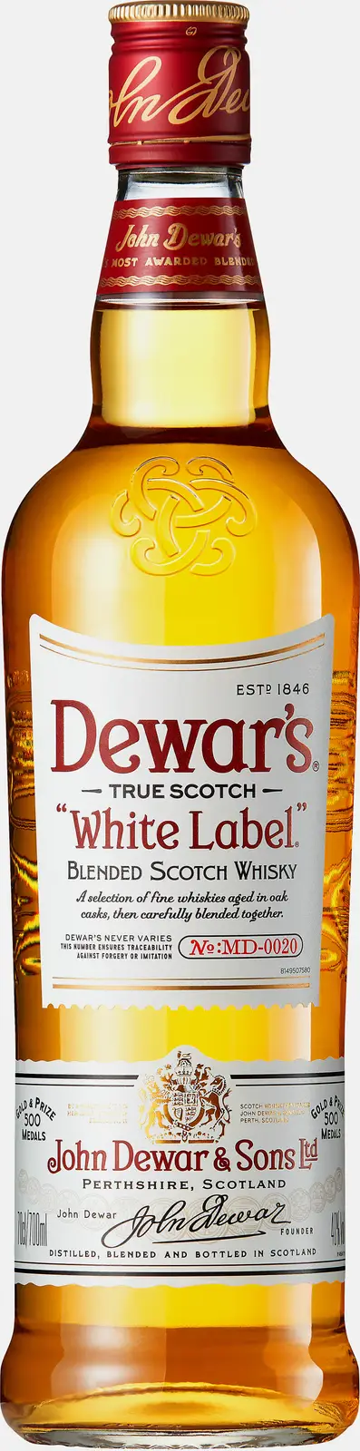 Изображение товара Виски Dewars White Label 700мл 40% классический шотландский напиток