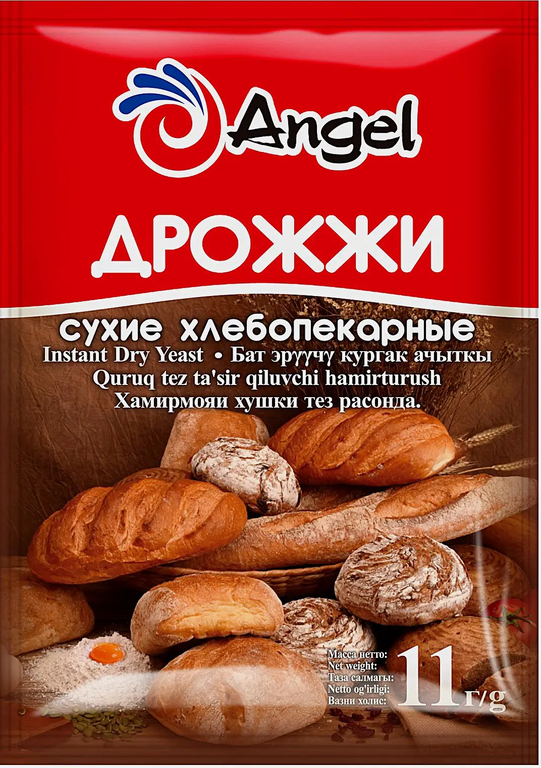 Изображение товара Дрожжи Angel сухие хлебопекарные 11г