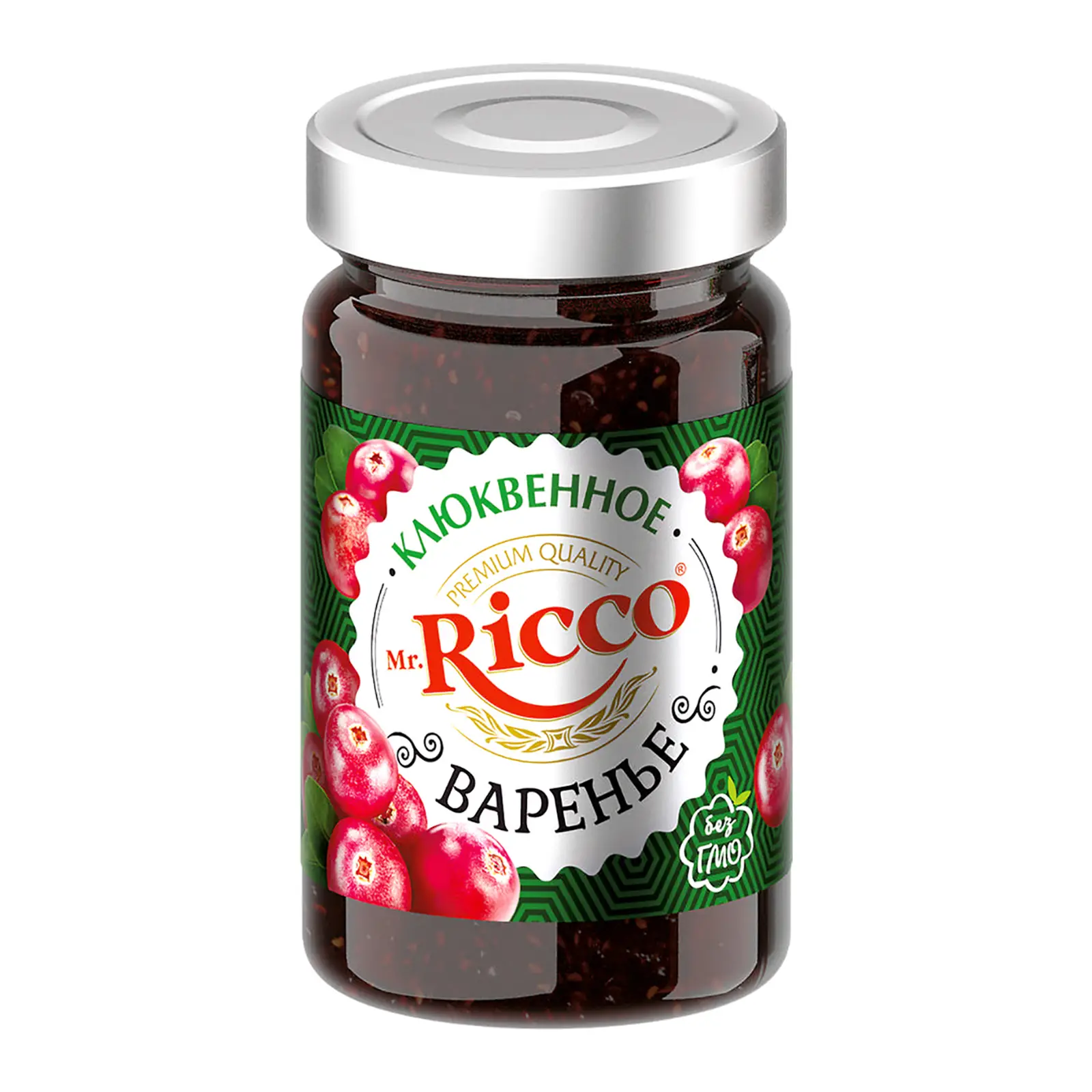 Изображение товара Варенье клюквенное Mr. Ricco 400г натуральное ягодное из дикорастущих ягод