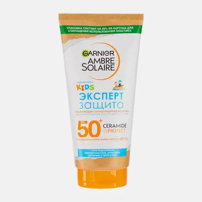Крем детский Garnier Ambre Solaire Солнцезащитный для нежной чувствительной кожи Kids эксперт защита SPF50 175мл 