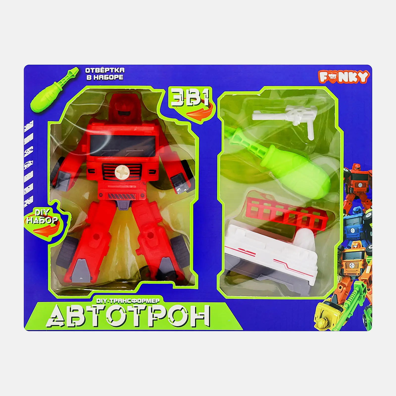 Робот-трансформер Funky Toys 20см в ассортименте - фото 8