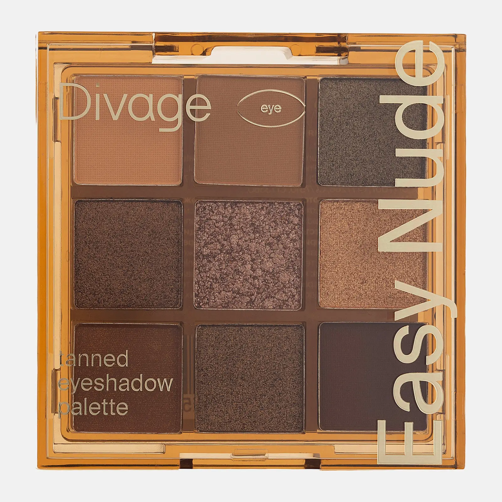 Палетка теней для век Easy Nude Tanned Divage