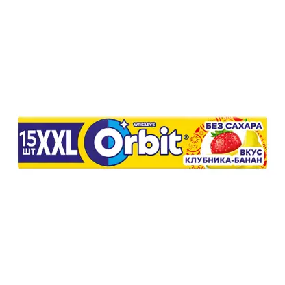 Изображение товара Жевательная резинка Orbit XXL Клубника-банан без сахара 20.4г