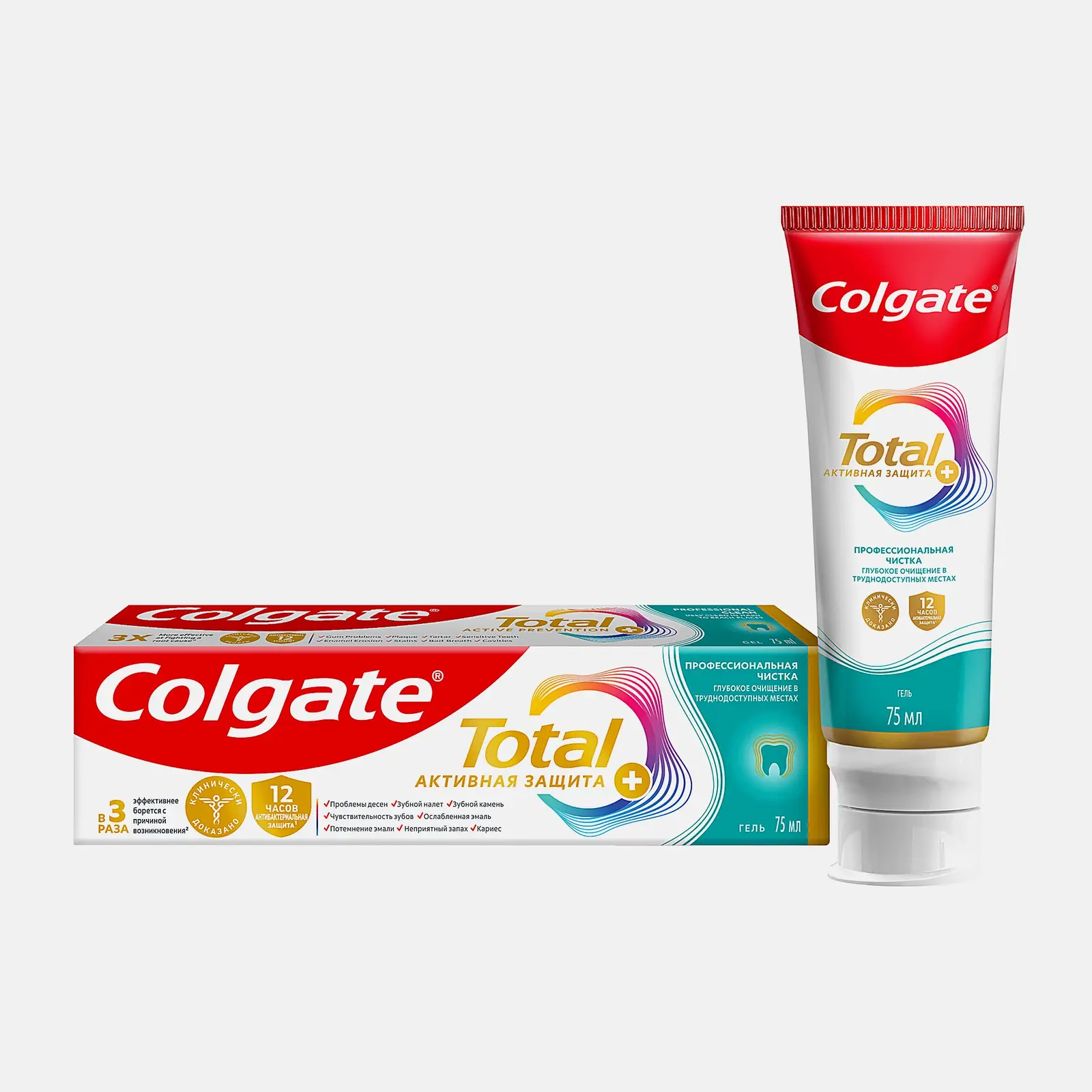 Изображение товара Зубная паста Colgate Total 12 гель для профессиональной чистки и защиты